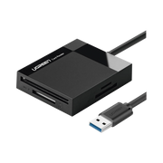 LECTOR DE TARJETAS USB-3.0 LECTOR SD COMPACT FLASH CARD READER MÚLTIPLE 4 EN 1 VELOCIDAD HASTA 5 GBPS PARA TARJETAS DE MEMORIA SD/MICRO SD/TF/SDXC/SDHC/MMC/CFI/ULTRA II CF/EXTREME CF/MS-Servidores / Almacenamiento / Cómputo-UGREEN-Bsai Seguridad & Controles