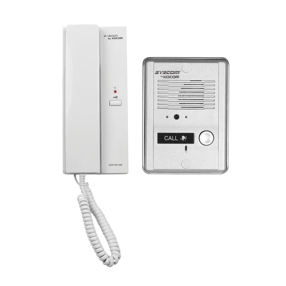 KIT KOCOM DE AUDIO PORTERO CON UN AURICULAR Y FRENTE DE CALLE-KDP-601A1M/MS2D-Audio Porteros-KOCOM-Bsai Seguridad & Controles
