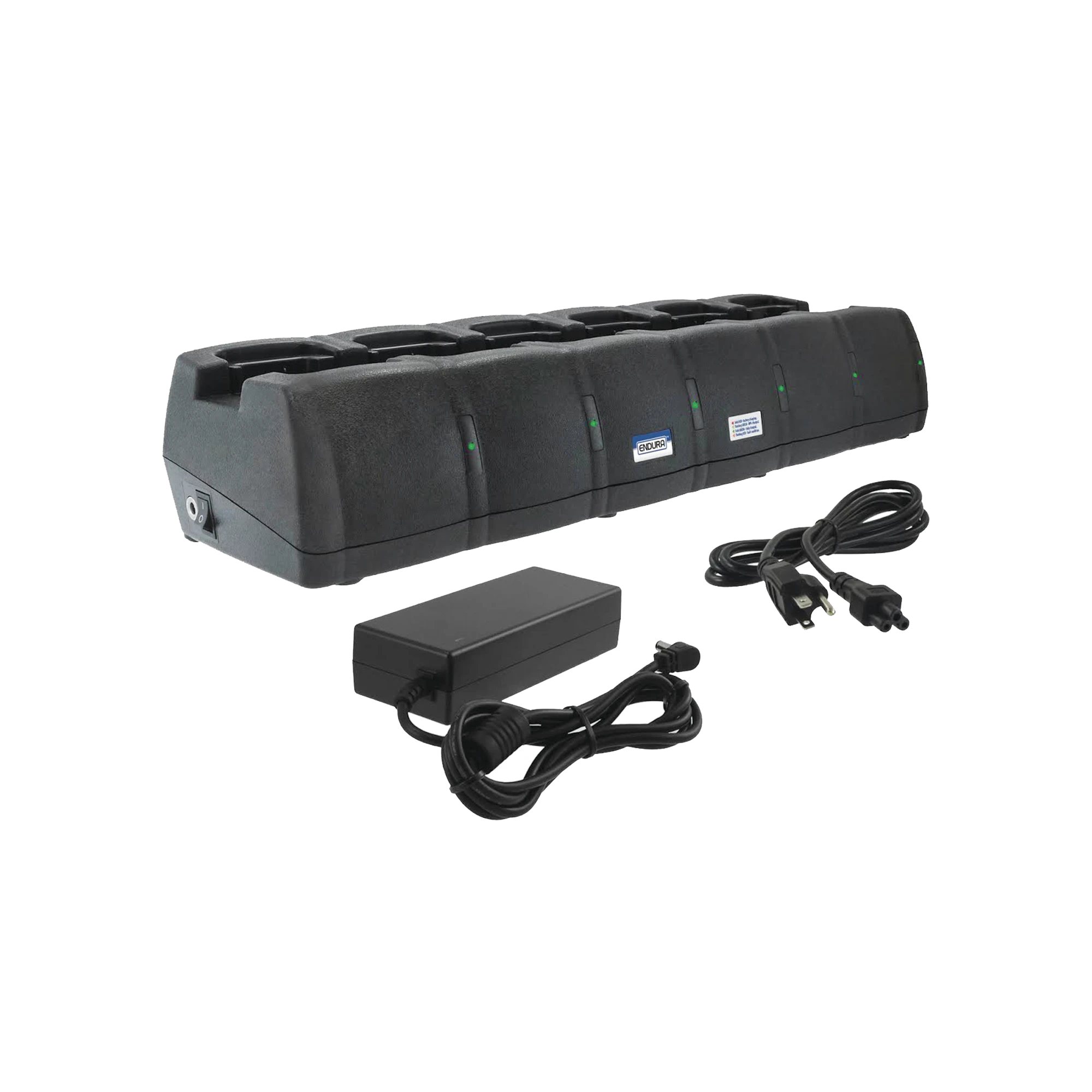 MULTICARGADOR DE 6 CAVIDADES PARA RADIOS ICOM IC-F3003, IC-4003 PARA BATERÍAS NI-MH BP264 O GENÉRICAS.-Accesorios para ICOM-POWER PRODUCTS-Bsai Seguridad & Controles