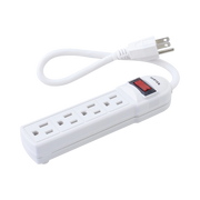 MULTICONTACTO CON CABLE 30 CM. 4 TOMAS 127 VCA LÍNEA, TIERRA, NEUTRO 15 A MAX.-Herramientas-SURTEK-Bsai Seguridad & Controles