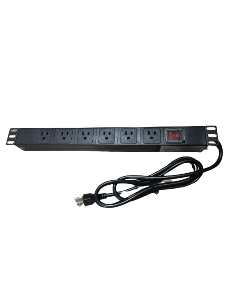 SBETECH SBE-TC006VSP - BARRA DE 6 CONTACTOS INDIVIDUALES POLARIZADOS 5-51R/ MONTAJE HORIZONTAL /19"/ 1UR/ CLAVIJA DE 1.8M / MULTICONTACTOS-Barras Multiconectores-SBE TECH-SBT2330001-Bsai Seguridad & Controles