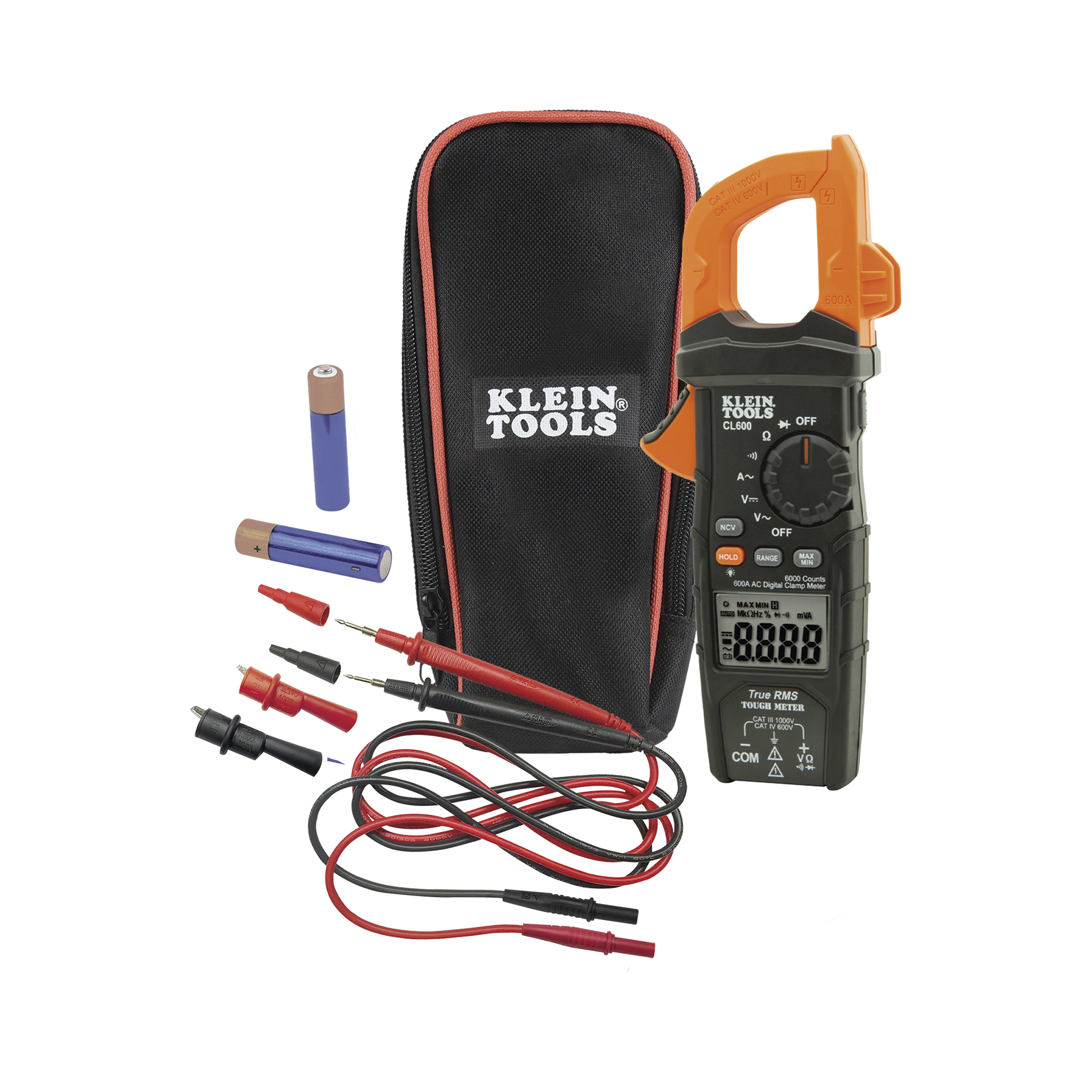 MULTÍMETRO DIGITAL DE GANCHO CON MEDIA CUADRÁTICA REAL DE RANGO AUTOMÁTICO DE 600 A CA.-Herramientas-KLEIN TOOLS-Bsai Seguridad & Controles
