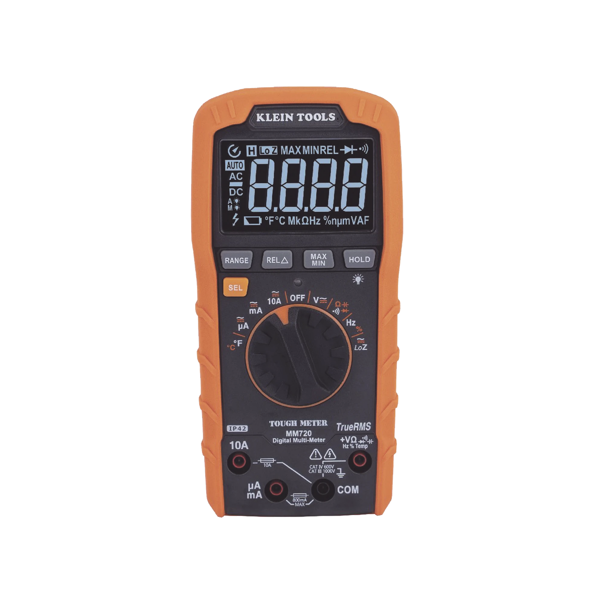 MULTÍMETRO DIGITAL DE RANGO AUTOMÁTICO CON TRMS 1000V MEDICIÓN DE TEMPERATURA Y BAJA IMPEDANCIA-Herramientas-KLEIN TOOLS-Bsai Seguridad & Controles