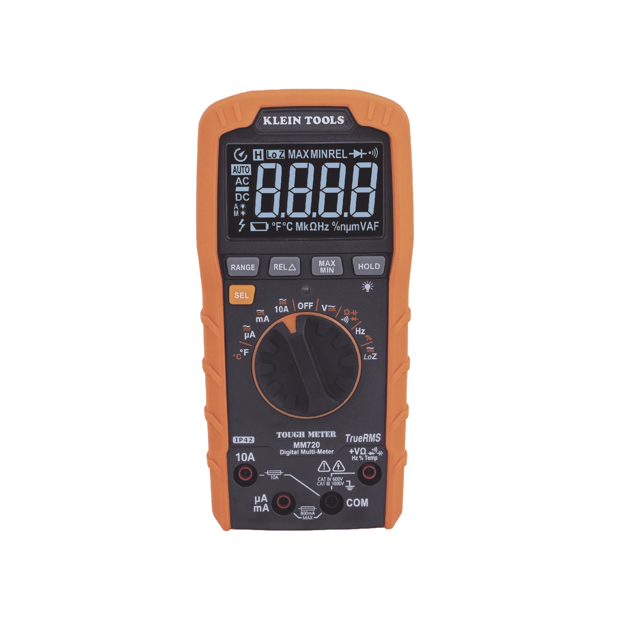 MULTÍMETRO DIGITAL DE RANGO AUTOMÁTICO CON TRMS 1000V MEDICIÓN DE TEMPERATURA Y BAJA IMPEDANCIA-Herramientas-KLEIN TOOLS-Bsai Seguridad & Controles
