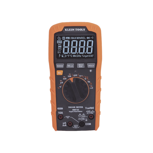 MULTÍMETRO DIGITAL DE RANGO AUTOMÁTICO CON TRMS 1000V MEDICIÓN DE TEMPERATURA Y BAJA IMPEDANCIA-Herramientas-KLEIN TOOLS-Bsai Seguridad & Controles