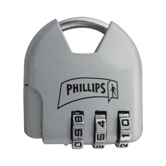 CANDADO DE COMBINACIÓN AJUSTABLE / NO REQUIERE LLAVE / COLOR NATURAL.-Cerraduras-PHILLIPS-ASSA ABLOY-MX2326-Bsai Seguridad & Controles