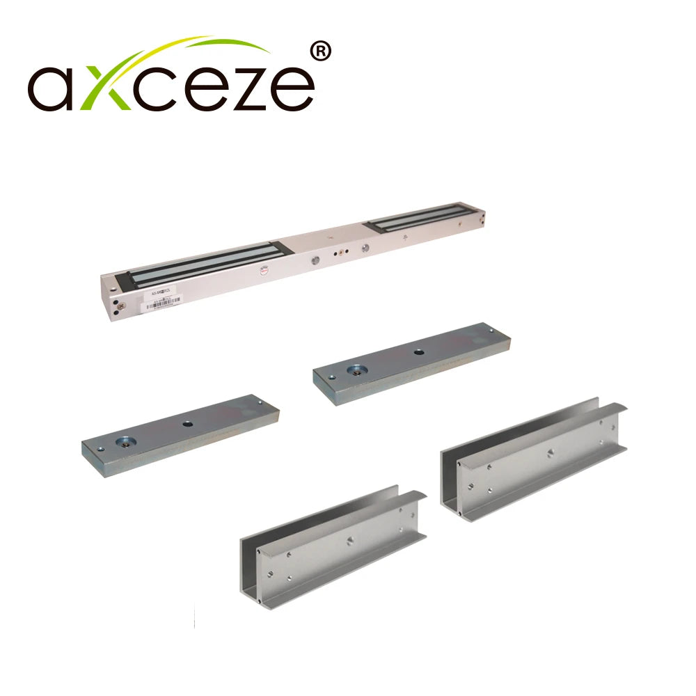 MXU620 KIT CON 1X CHAPA MAGNETICA AXCEZE AX-M620X2L + 2X BRACKET TIPO U AX-M620-U-Cerraduras-AXCEZE-Bsai Seguridad & Controles