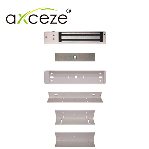 MZL620 KIT CON 1X CHAPA MAGNETICA AX-M620LDS + 1X BRACKET TIPO ZL AX-M620ZL PARA PUERTA DE MADERA O METAL-Cerraduras-AXCEZE-Bsai Seguridad & Controles