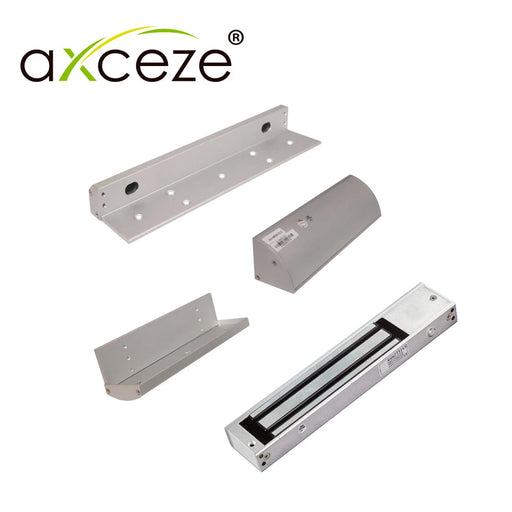 MZT620 KIT CON 1X CHAPA MAGNETICA ELECTROIMAN AX-M620T + 1X BRACKET TIPO ZL AX-M620ZL-Cerraduras-AXCEZE-Bsai Seguridad & Controles