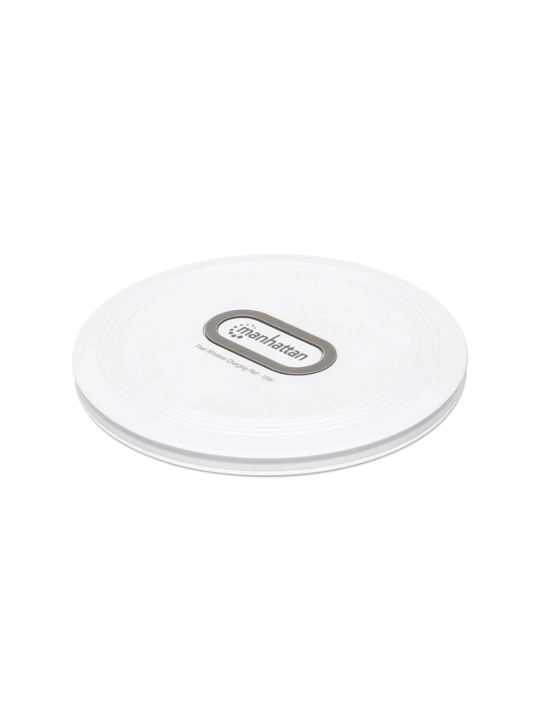 MANHATTAN - 406024 - BASE DE CARGA INALÁMBRICA RÁPIDA - 15 W / CARGADOR INALÁMBRICO, 15 W / 10 W / 7.5 W / 5 W DE SALIDA, BLANCO-Conectores de Video-MANHATTAN-Bsai Seguridad & Controles