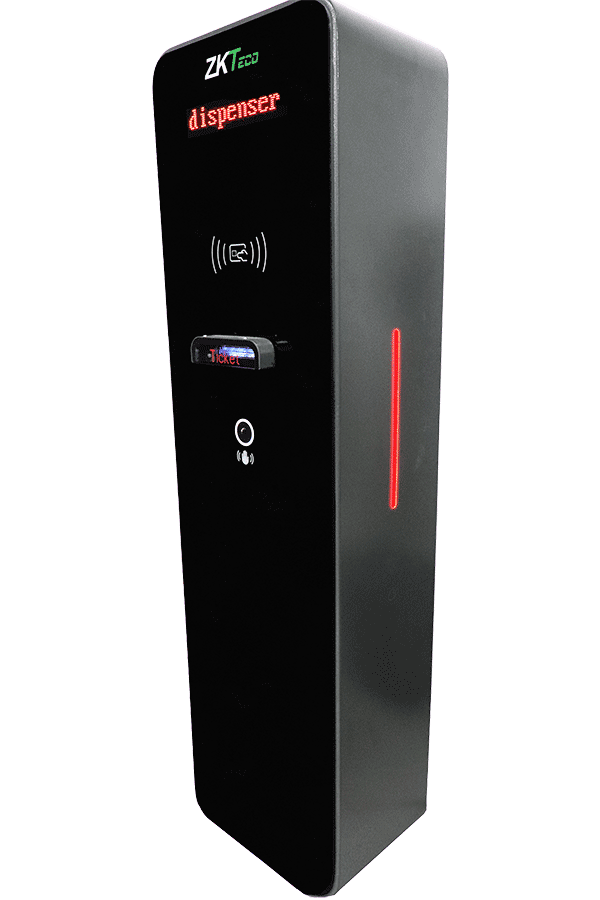 ZKTECO TBM01 - DISPENSADOR DE TICKETS QR / SIN CONTACTO / COMPATIBLE CON SENSOR DE MASA, VR10, UHF / PANTALLA LED / FUNCIONES DE VOZ / REQUIERE SOFTWARE PARA COBRO ZK BIO CV SECURITY MODULO DE ESTACIONAMIENTO / REQUIERE MODULO TBM02-Acceso Vehicular-ZKTECO-Bsai Seguridad & Controles