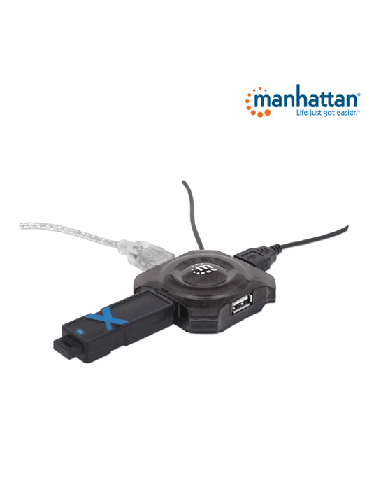 MANHATTAN 162272 - MINI USB DE 4 PUERTOS QUE PROVEEN ENERGÍA/ SOPORTA ESPECIFICACIONES USB 1.1/ SOPORTA DISPOSITIVOS Y PUERTOS USB 2.0 (HASTA 12 MBPS)/-Accesorios y Cables USB-MANHATTAN-MAN0560013-Bsai Seguridad & Controles