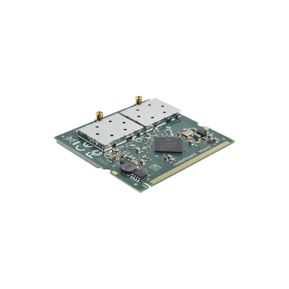 TARJETA MINIPCI 802.11A/B/G/N DOBLE BANDA, HASTA 400MW PARA EQUIPOS MIKROTIK-Enlaces PtP y PtMP-MIKROTIK-Bsai Seguridad & Controles