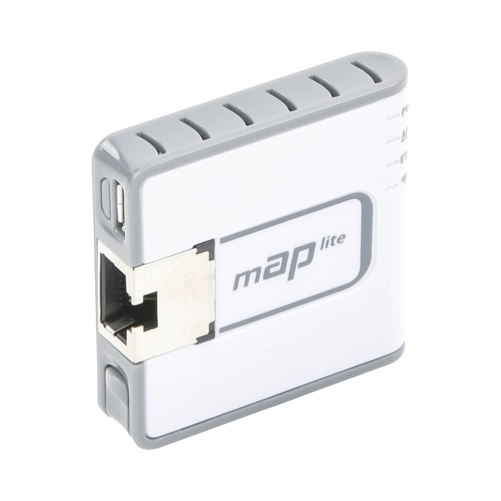 (MAP LITE) MINI ACCESS POINT 1 PUERTO FAST ETHERNET, WI-FI 2.4GHZ 802.11B/G/N-Redes WiFi-MIKROTIK-Bsai Seguridad & Controles