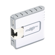 (MAP LITE) MINI ACCESS POINT 1 PUERTO FAST ETHERNET, WI-FI 2.4GHZ 802.11B/G/N-Redes WiFi-MIKROTIK-Bsai Seguridad & Controles