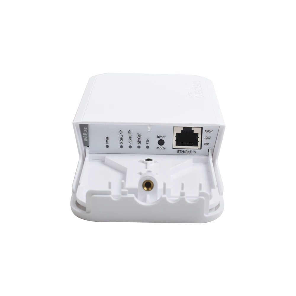 (WAP) PUNTO DE ACCESO / CLIENTE OMNIDIRECCIONAL PARA EXTERIOR DE 2.4 GHZ B/G/N (COLOR BLANCO)-Redes WiFi-MIKROTIK-Bsai Seguridad & Controles