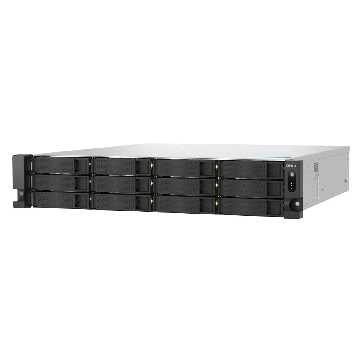 NAS QNAP TS-H1277AXU-RP-R7-32G-US 12 BAHIAS QTS HERO PROCESADOR AMD RYZEN 7 SERIE 7000 5.3 GHZ 32GB DE RAM PCI GEN5 X2 SLOTS 10GBASE-T + 2.5GBE RJ45 FUENTE REDUNDANTE DE 550W-Servidores NAS / STORAGE-QNAP-Bsai Seguridad & Controles