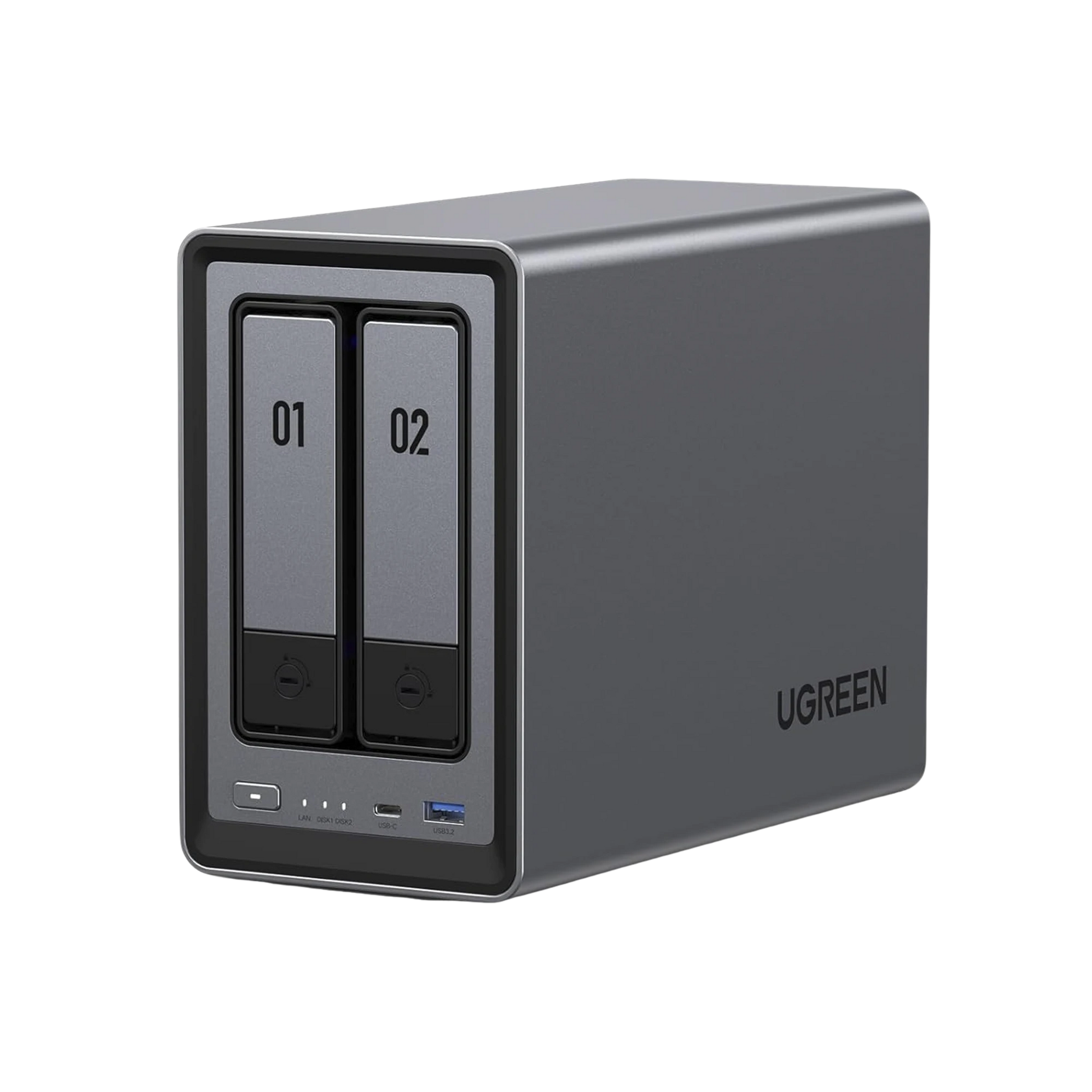 NASYNC DXP2800 | SO UGOS PRO | INTEL N100 12TH GEN INTEL® 4 CORE™ | 2 BAHÍAS SATA HASTA 48TB | 2-BAHIAS (M.2 NVME) HASTA 16TB | 8GB DDR5 (EXP. A 16GB) | ETHERNET 2.5G | HDMI 4K | 2* USB2.0 | 1*USB 3.2GEN | 1* USB 3.2GEN2 | 1*USB-C 3.2GE-Servidores / Almacenamiento-UGREEN-25242-Bsai Seguridad & Controles