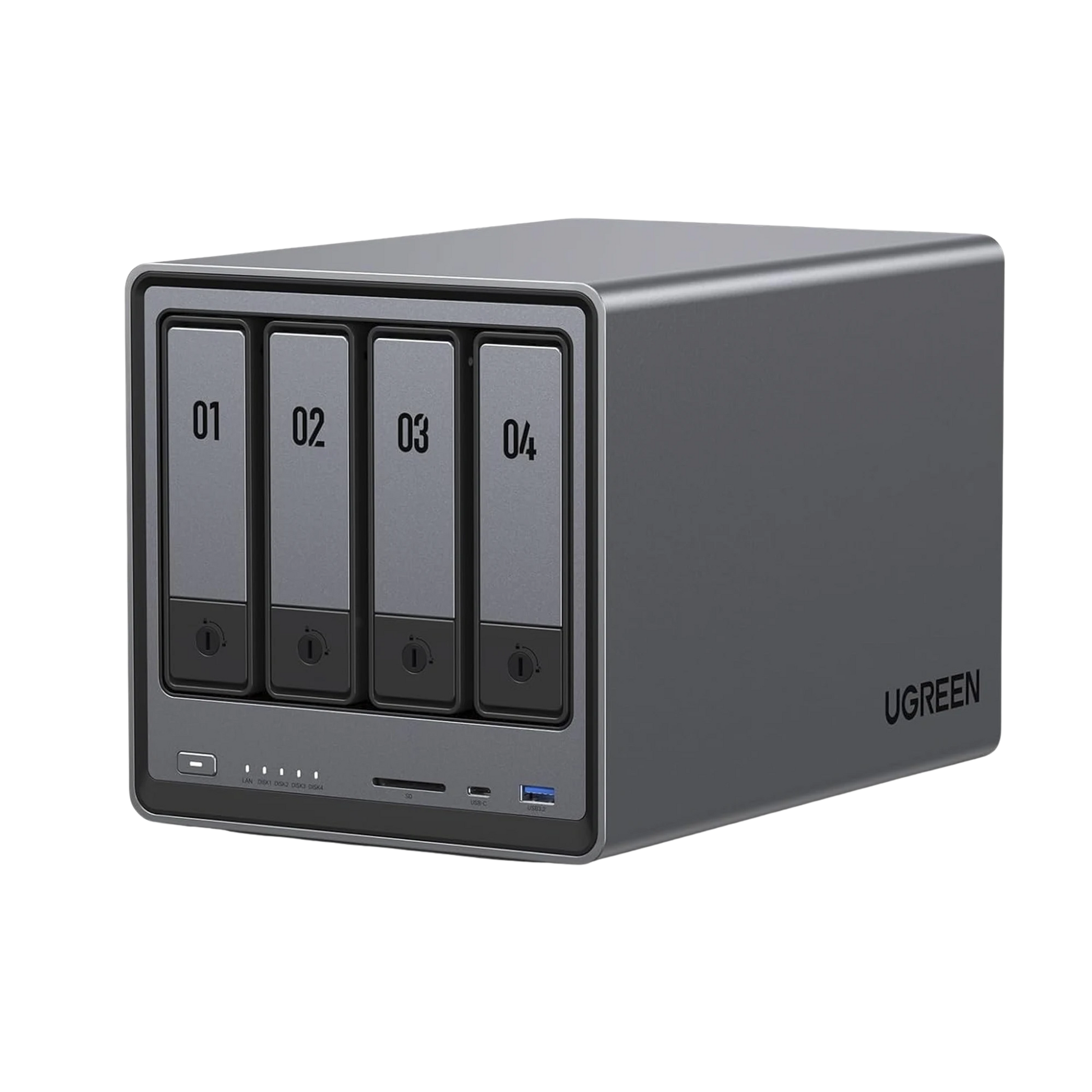 NASYNC DXP4800 | SO UGOS PRO | INTEL N100 12TH GEN INTEL® QUAD CORE™ | 4-BAHIAS (SATA) HASTA 96TB | 2* M.2 SSD HASTA 16TB| 8GB DDR5 (EXP. A 16GB) | 2.5GB DUAL ETHERNET | HDMI 4K | 2* USB2.0 | 1*USB 3.2GEN | 1* USB 3.2GEN2 | 1*USB-C 3.2GEN2 | SD-Servidores / Almacenamiento-UGREEN-Bsai Seguridad & Controles