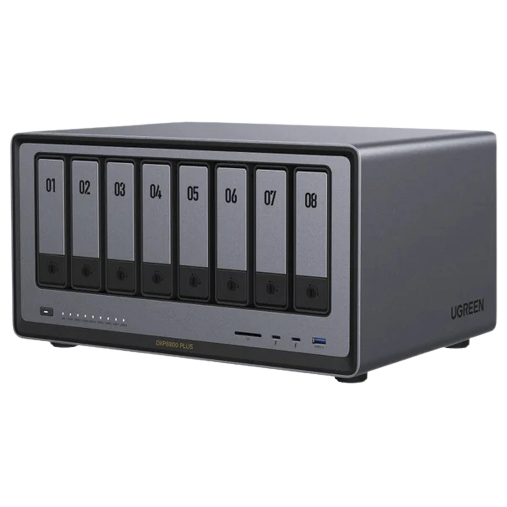 NASYNC DXP8800 PLUS | SO UGOS PRO | INTEL X86 12TH GEN INTEL® CORE™ I5 | SSD 128 GB | 8-BAHIAS (SATA) | 8GB DDR5 (EXP. A 32GB) | 2* M.2 SSD | 4 PUERTOS THUNDERBOLT™4 | WIFI | 1*USB3.2 GEN2, 10GB/S | HDMI 8K.-Servidores / Almacenamiento-UGREEN-Bsai Seguridad & Controles