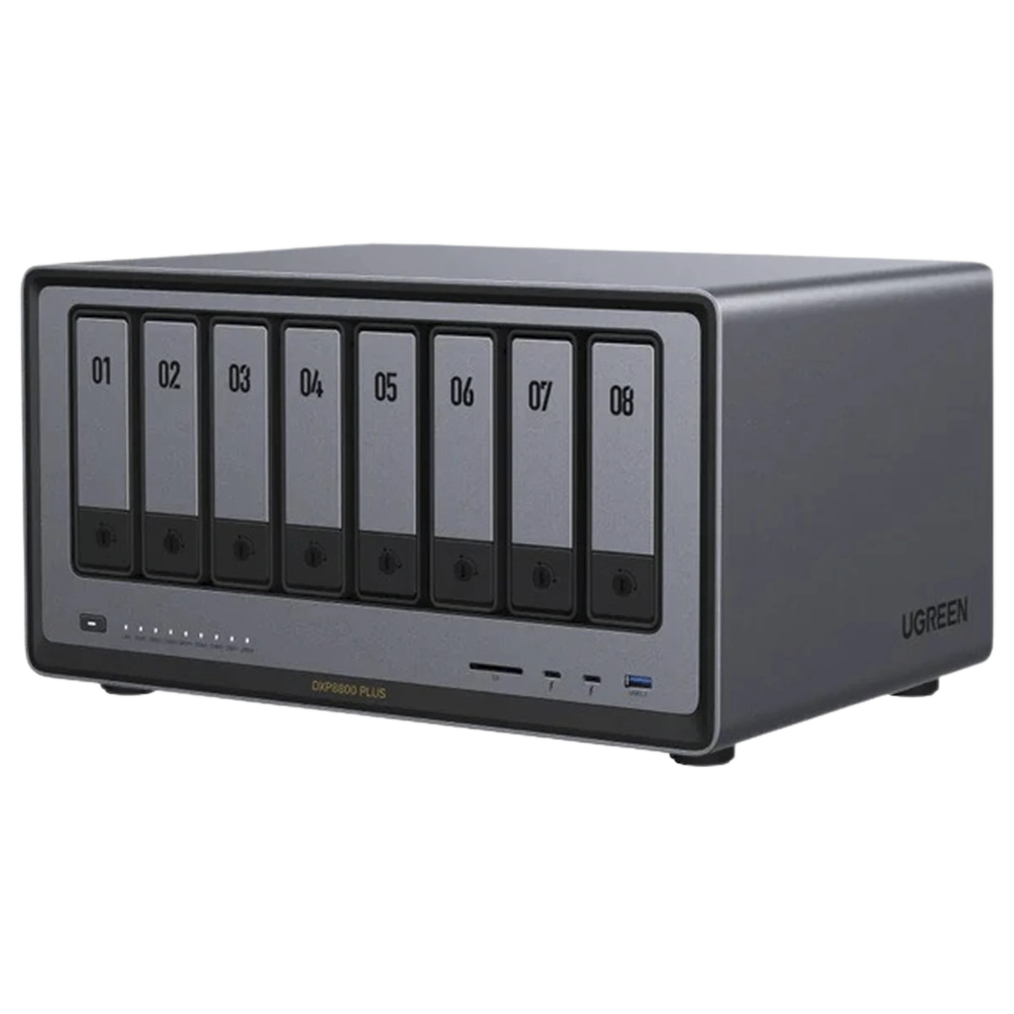 NASYNC DXP8800 PLUS | SO UGOS PRO | INTEL X86 12TH GEN INTEL® CORE™ I5 | SSD 128 GB | 8-BAHIAS (SATA) | 8GB DDR5 (EXP. A 32GB) | 2* M.2 SSD | 4 PUERTOS THUNDERBOLT™4 | WIFI | 1*USB3.2 GEN2, 10GB/S | HDMI 8K.-Servidores / Almacenamiento-UGREEN-Bsai Seguridad & Controles