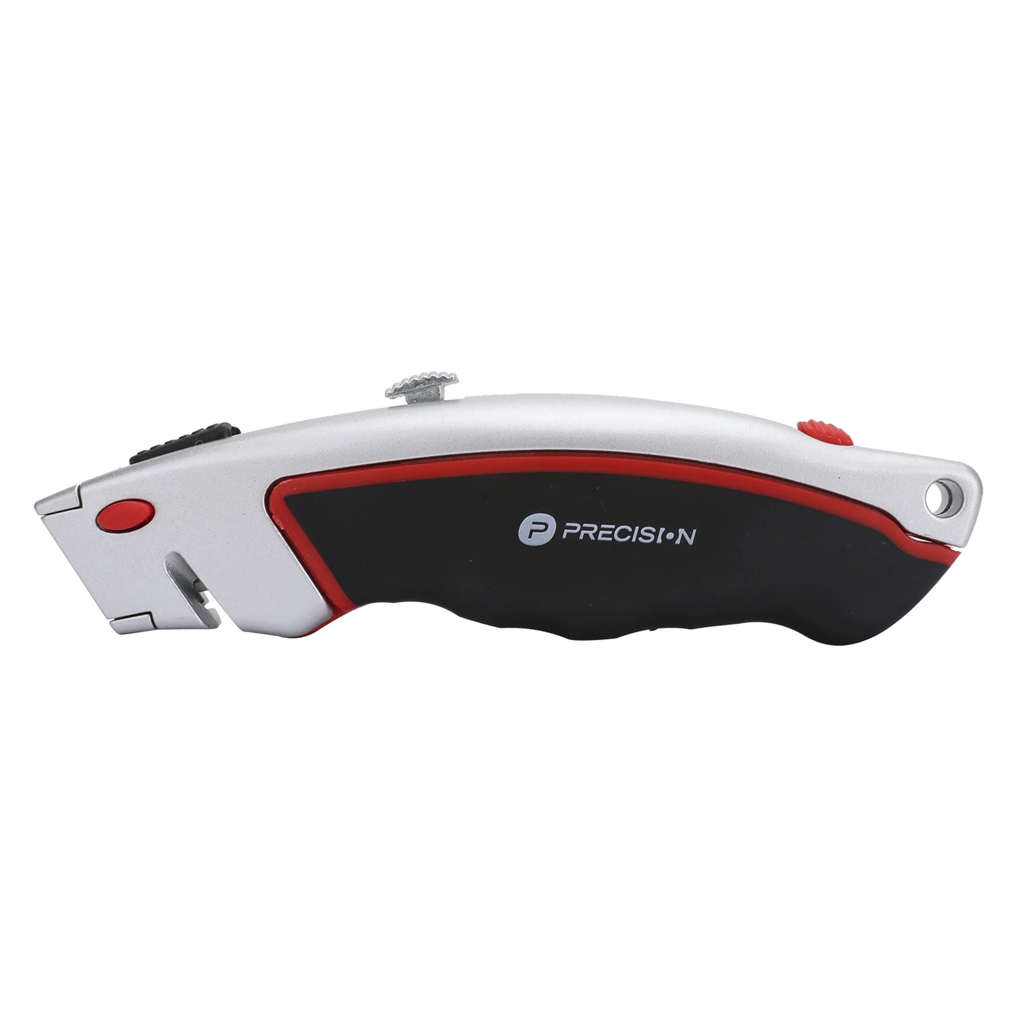 NAVAJA USO RUDO CON CORTADOR DE CABLE, CUERPO METÁLICO, MANGO ERGONÓMICO (CON 5 HOJAS DE REPUESTO).-Ferreteria-PRECISION-PST-H050-01-Bsai Seguridad & Controles