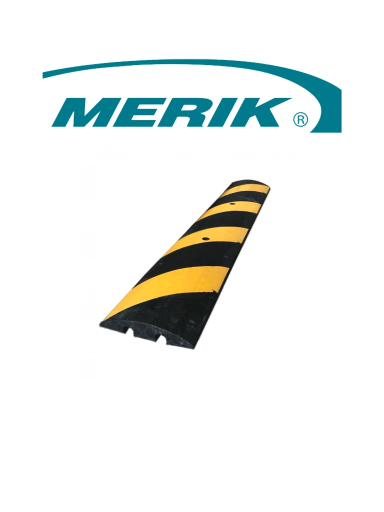 MERIK T6FT - REDUCTOR DE VELOCIDAD O TOPE VEHICULAR LIFTMASTER / 100% CAUCHO RECICLADO / NEGRO CON AMARILLO-Barreras Vehicular-MERIK-Bsai Seguridad & Controles