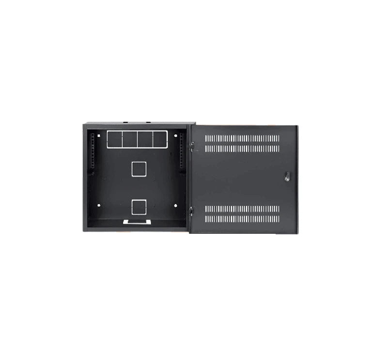 INTELLINET 713689 - GABINETE MURAL 19" DE TAMAÑO REDUCIDO / CAJA DELGADA QUE AHORRA ESPACIO CON SÓLO 17.0 CM DE PROFUNDIDAD, 4U DE RIELES HORIZONTALES Y 2U DE RIELES VERTICALES / NEGRO-Gabinetes Piso / Pared-INTELLINET-Bsai Seguridad & Controles