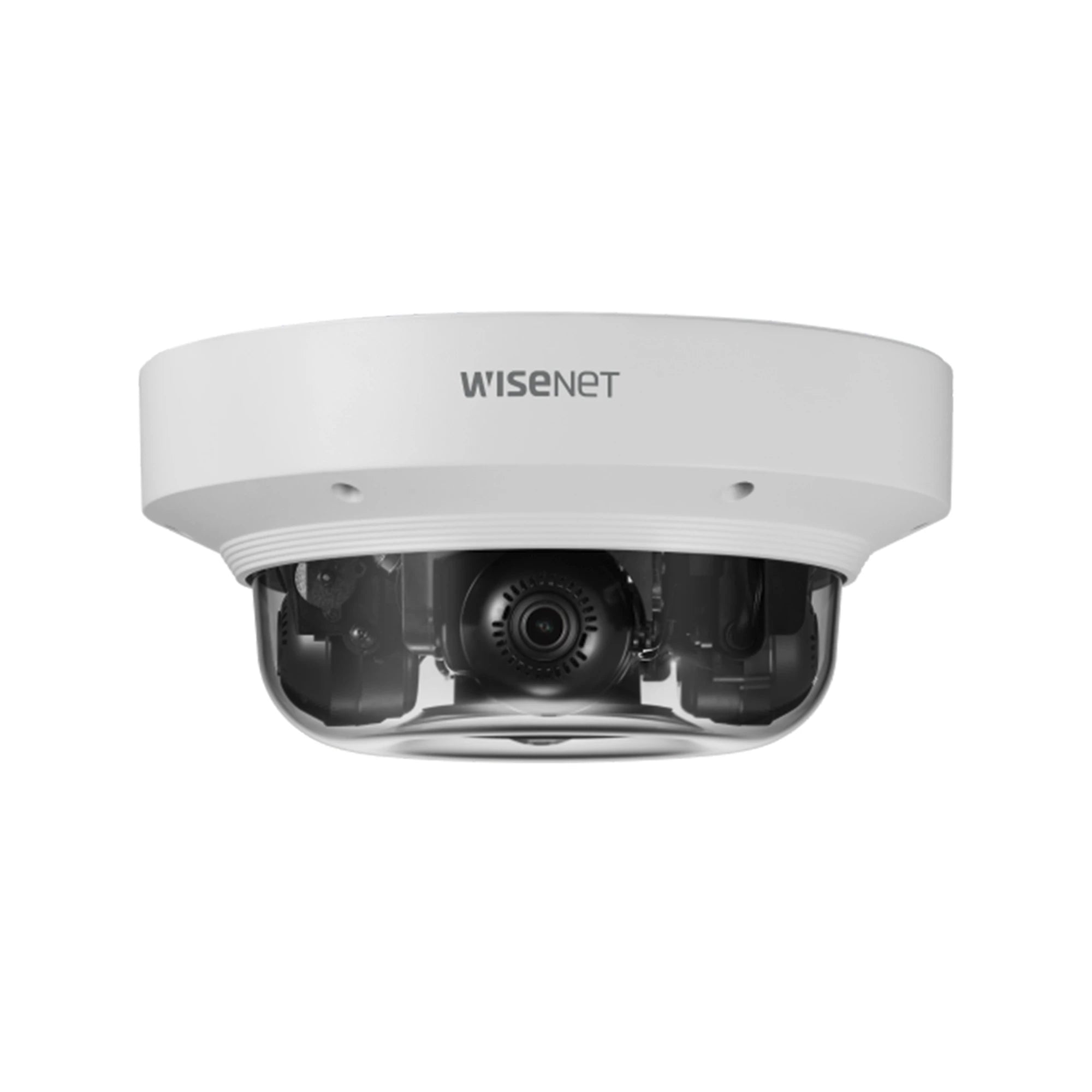 CÁMARA IP MULTISENSOR 8MP ( 4 SENSORES DE 2MP) WDR 120 DB, LENTE MOTORIZADO 3 - 6 MM / HPOE / IP66 / IK10 / NEMA 4X-Cámaras IP-HANWHA VISION-Bsai Seguridad & Controles