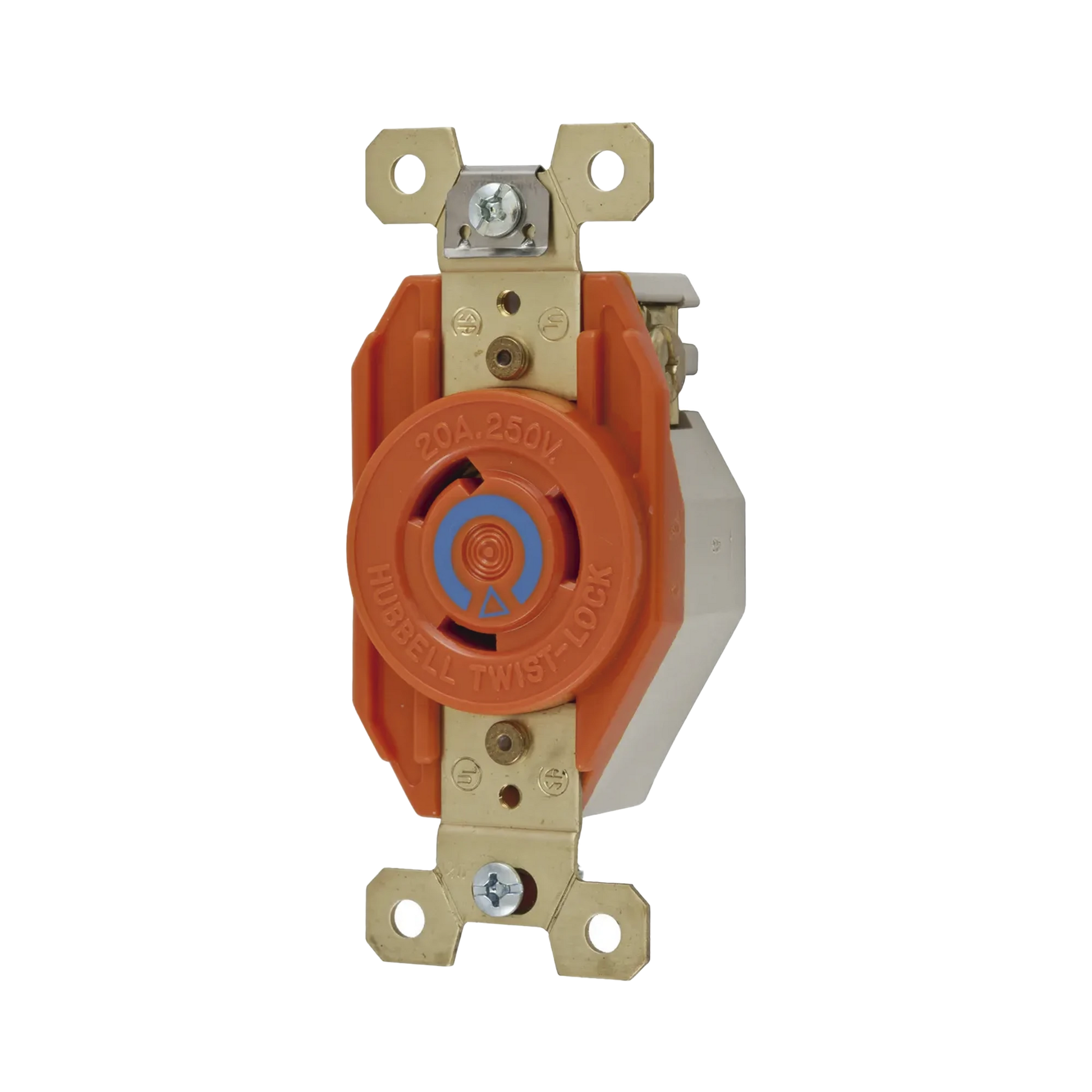 RECEPTÁCULO SENCILLO DE MEDIA VUELTA/ 20 A 250 V CA / 2 POLOS 3 HILOS / NEMA L6-20R.-Herramientas-HUBBELL-Bsai Seguridad & Controles