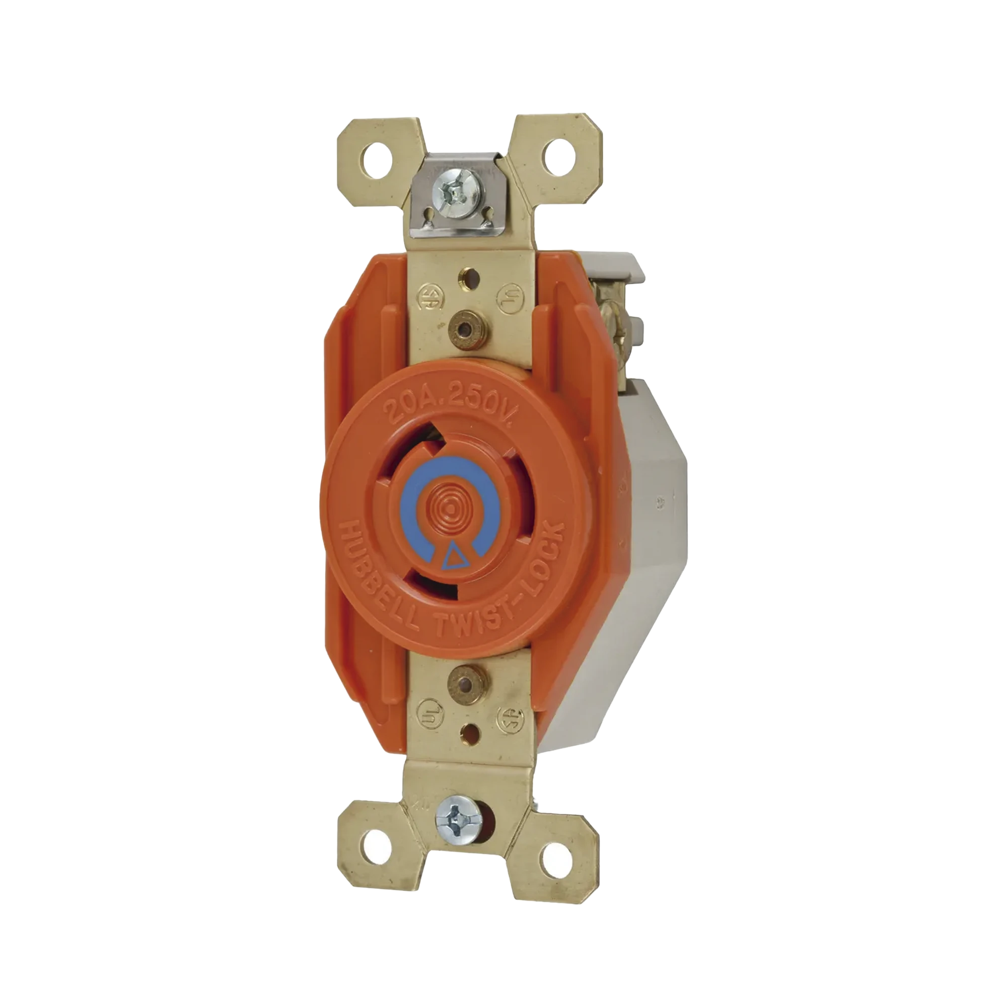 RECEPTÁCULO SENCILLO DE MEDIA VUELTA/ 20 A 250 V CA / 2 POLOS 3 HILOS / NEMA L6-20R.-Herramientas-HUBBELL-Bsai Seguridad & Controles