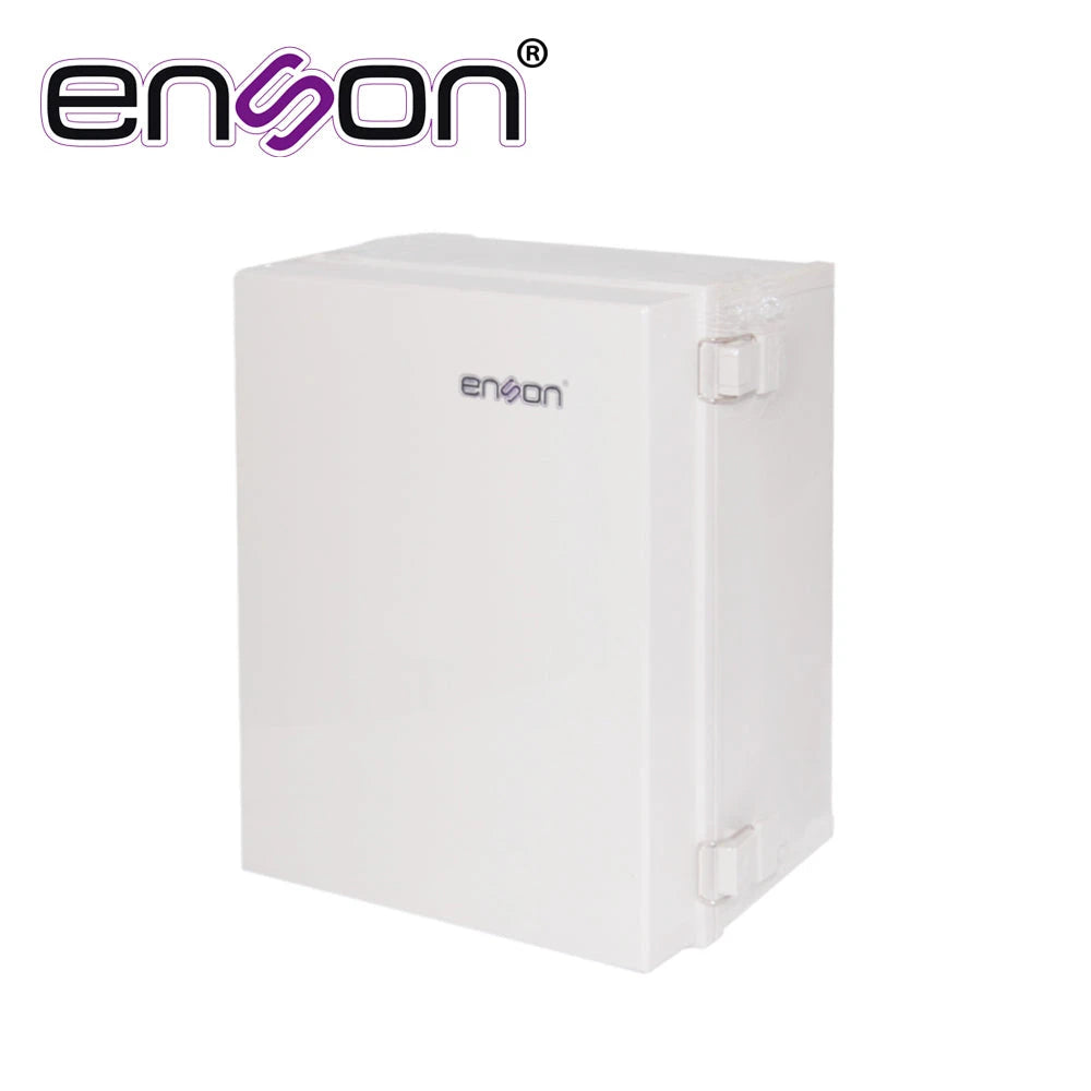 GABINETE TIPO NEMA ENSON ENS-PCE3040 DE POLYESTER 400X300X180MM IP66 / NEMA4 IDEAL PARA INSTALACION Y RESGUARDO DE EQUIPOS ELECTRONICOS EN INTEMPERIE-Accesorios Videovigilancia-ENSON-Bsai Seguridad & Controles