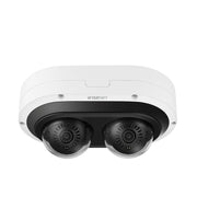 CAMARA IP MULTI-SENSOR MULTI-DIRECCIONAL / 2 CANALES DE 6MP / H.265 + WISESTREAM II / WDR 120DB / EXTERIOR IP67 / IK10 / NEMA4X-Cámaras IP-HANWHA TECHWIN WISENET-Bsai Seguridad & Controles