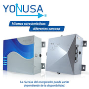 ENERGIZADOR PARA CERCA ELECTRIFICADA NEW GEN YONUSA 12000V EY/NG 12000 1 SIN INTERFACE CUBRE HASTA 500 METROS PERIMETRALES O 2500 METROS LINEALES A 5 LINEAS - NUEVO DISEÑO SMT-Cercas Eléctricas-YONUSA-Bsai Seguridad & Controles