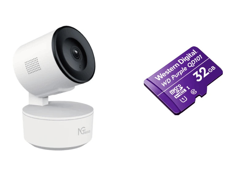 NGTECO NGC2301PAK - PAQUETE DE CÁMARA NGC2301 IP WIFI 1080P CON MEMORIA DE 32GB MICRO SDHC/ LINEA PURPLE/ CLASE 10 U1-WiFi (Inalámbricas)-ZKTECO-Bsai Seguridad & Controles