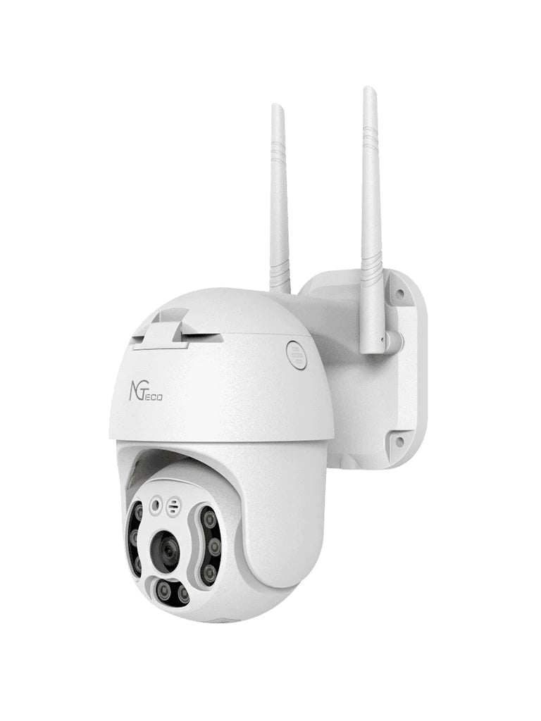 NGTECO NGC4200 - CÁMARA PTZ WIFI / 3MP / LENTE 3.6MM / ALTAVOZ Y MICRÓFONO INTEGRADOS / DISTANCIA IR 20 METROS / COMPRESIÓN DE VÍDEO H.265 / ALMACENAMIENTO LOCAL Y EN LA NUBE / AUDIO BI-DIRECCIONAL / FUNCIONA CON ALEXA-WiFi (Inalámbricas)-ZKTECO-Bsai Seguridad & Controles