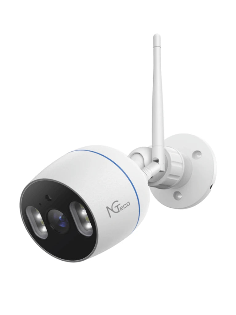 NGTECO NGC501 - CÁMARA BULLET WIFI / 1080P / LENTE 3.6MM / VISIÓN NOCTURNA / ALMACENAMIENTO LOCAL Y EN LA NUBE / CONTROL REMOTO / AUDIO BI-DIRECCIONAL / FUNCIONA CON ALEXA-WiFi (Inalámbricas)-ZKTECO-Bsai Seguridad & Controles