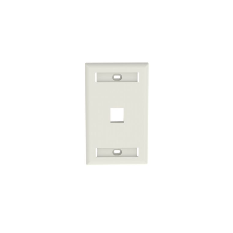 PANDUIT NK1FWHY - FACEPLATE DE PARED / 1 PUERTO / COLOR BLANCO /LA PLACA FRONTAL NETKEY™ ES COMPATIBLE CON UN MÓDULO KEYSTONE-Faceplate Y Cajas Universales-PANDUIT-Bsai Seguridad & Controles