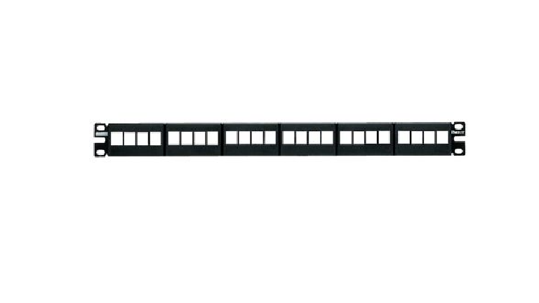 PANDUIT NKFP24Y - PANEL DE PARCHEO NETKEY™ KEYSTONE, 24 PUERTOS, 1 RU / NEGRO / HASTA 24 MÓDULOS KEYSTONE PARA APLICACIONES NO BLINDADAS / PANEL DESCARGADO O VACÍO-Patch Panel-PANDUIT-Bsai Seguridad & Controles