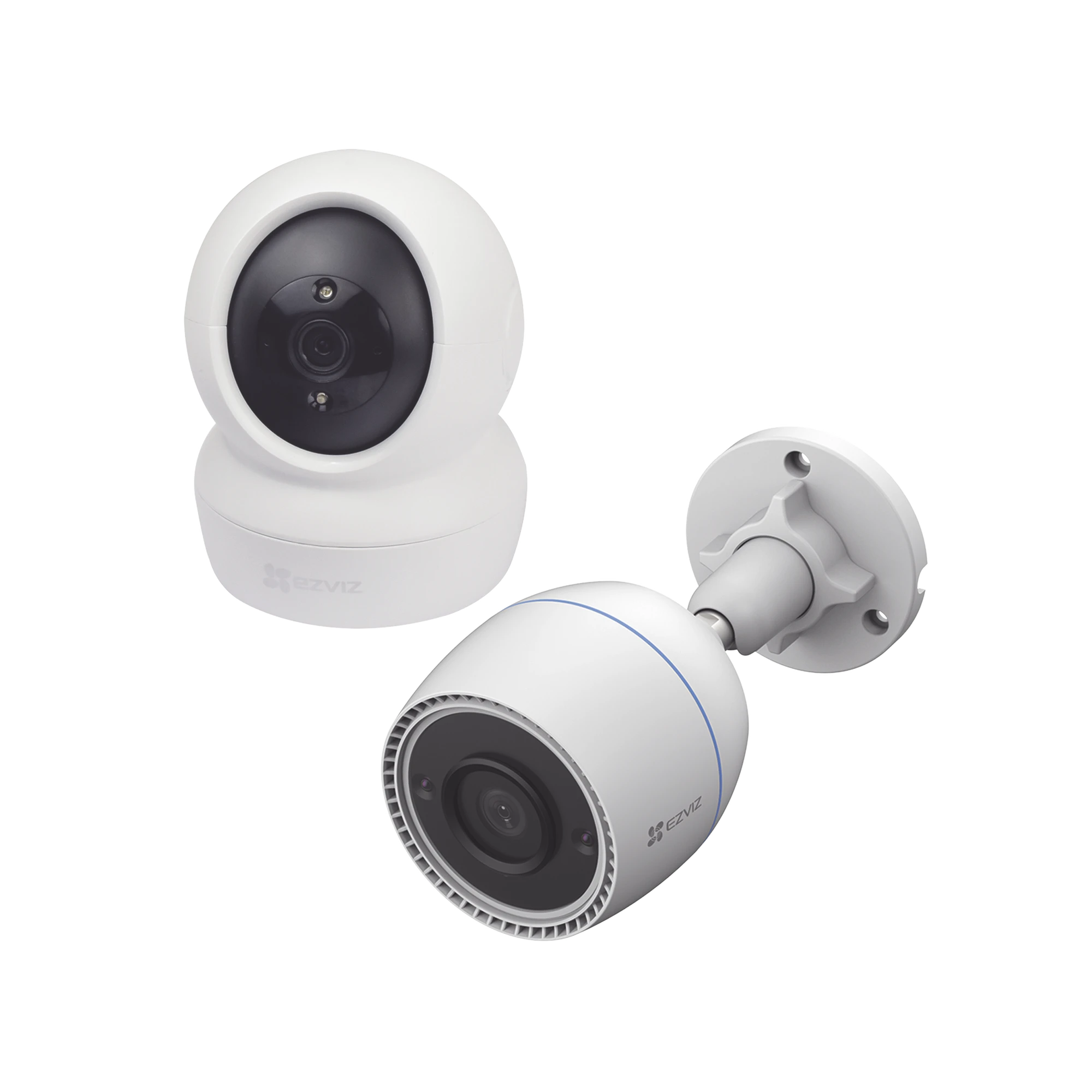 KIT DE CÁMARAS WIFI / INCLUYE 1 PIEZA C6N PARA USO EN INTERIOR Y 1 PIEZA CS-C3TN PARA USO EN EXTERIOR / DETECCIÓN DE MOVIMIENTO / NOTIFICACIONES INSTANTÁNEAS-Kits- Sistemas Completos-EZVIZ-Bsai Seguridad & Controles