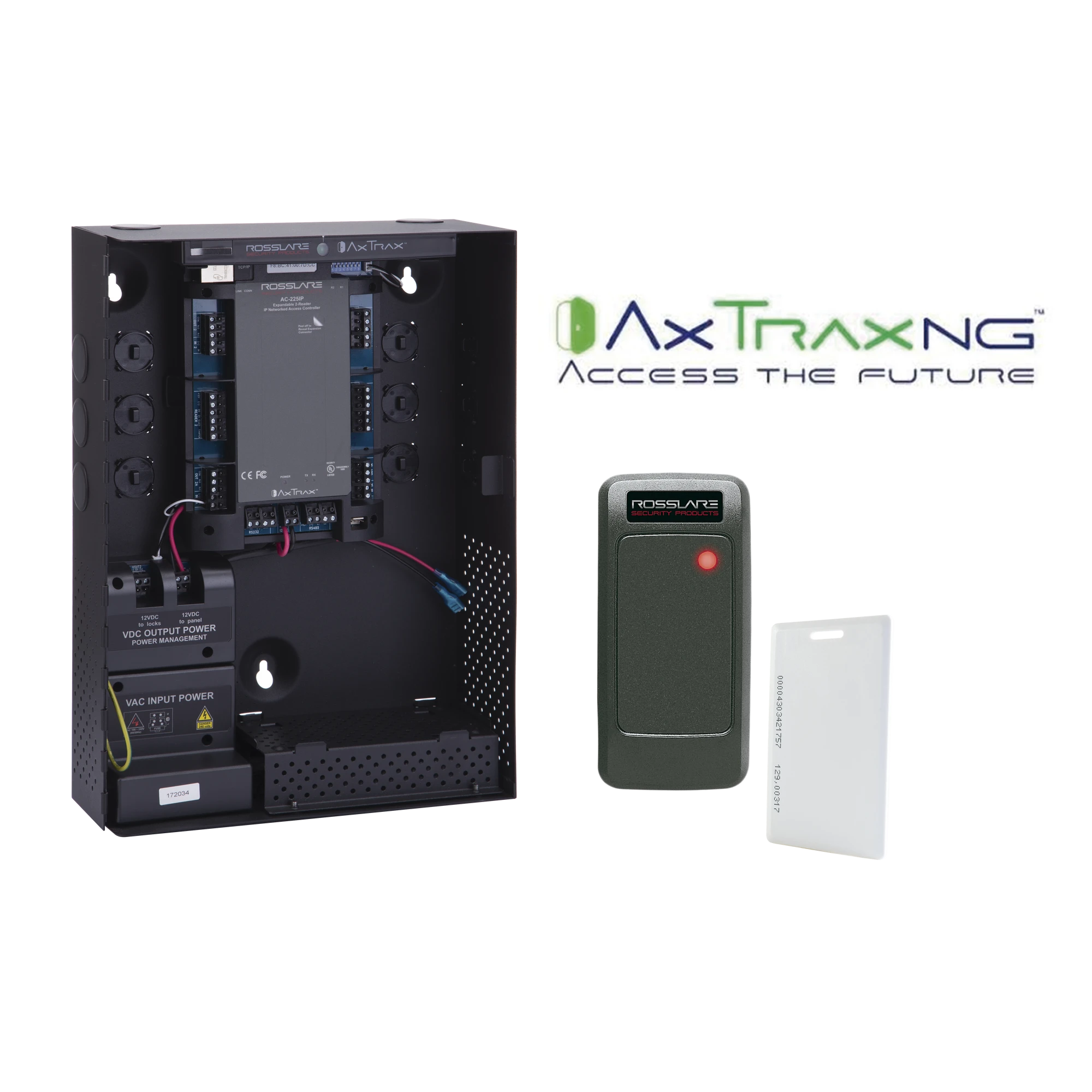 KIT DE CONTROL DE ACCESO PARA 2 LECTORAS (INCLUIDAS) / 30,000 TARJETAS / INCLUYE GABINETE Y FUENTE DE ALIMENTACIÓN / NUEVA GENERACIÓN!-Paneles de Control de Acceso-ROSSLARE SECURITY PRODUCTS-Bsai Seguridad & Controles