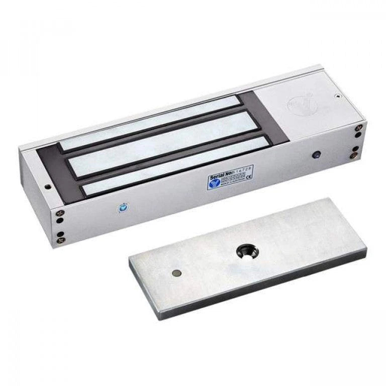 YLI YM750TLED - CONTRACHAPA MAGNÉTICA CON LUZ LED / INTERIORES / 750 KG / 1500 LB / VOLTAJE DUAL / PUERTAS MADERA, VIDRIO, METÁLICAS/ #NUEVOPRECIO-Magnética-YLI ELECTRONIC-Bsai Seguridad & Controles