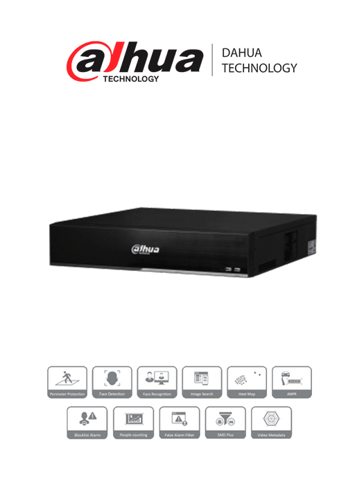 DAHUA NVR5864-I/L- NVR de 64 Canales IP /hasta 24 MP/ WizMind/ H265+/ H265/ H264/ 320 Mbps de grabación/ 2 HDMI/ #Proyectos-Nvrs-DAHUA-DHT0220003-Bsai Seguridad & Controles