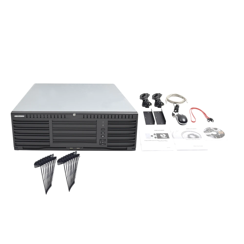 NVR 12 MEGAPIXEL (4K) / 256 CANALES IP / 16 BAHÍAS DE DISCO DURO / 4 PUERTOS DE RED / SOPORTA RAID CON HOT SWAP / NVR DE ALTO DESEMPEÑO-Nvrs-HIKVISION-Bsai Seguridad & Controles