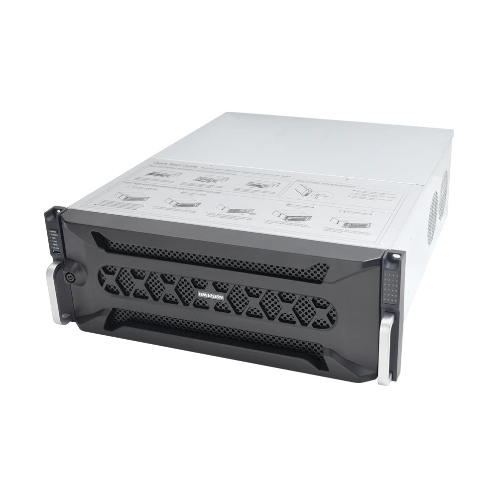 NVR 12 MEGAPIXEL (4K) / 128 CANALES IP / 24 BAHÍAS DE DISCO DURO / 4 PUERTOS DE RED / SOPORTA RAID CON HOT SWAP / NVR DE ALTO DESEMPEÑO-Nvrs-HIKVISION-Bsai Seguridad & Controles