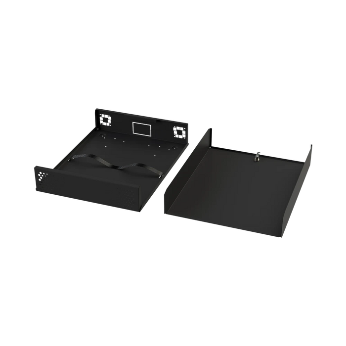 GABINETE METÁLICO PARA DVR/NVR. TAMAÑO MAX. DE DVR/NVR: 445 X 88 X 400MM (AN.XAL.XPROF.). COMPATIBLE CON FUENTE SLIM.-Racks y Gabinetes-EPCOM INDUSTRIAL-GABVID2R3-Bsai Seguridad & Controles