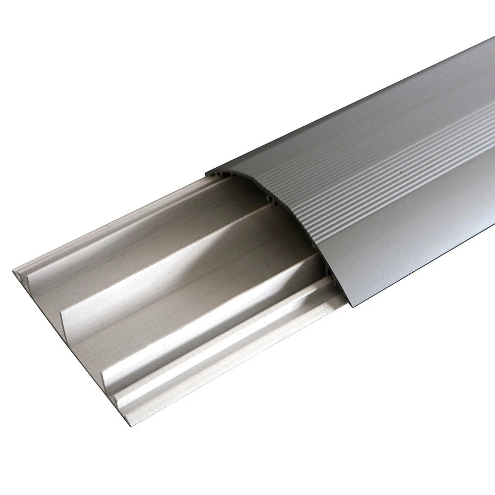 DUCTHO MEDIA CAÑA PVC CON TAPA DE ALUMINIO THORSMAN 8802-80300, COLOR DE BASE (BLANCO) TAPA (NATURAL), 90 MM X 20 MM DE 2.5 MTS IDEAL PARA ÁREAS DE PASO CONTINUO EN PISO Y/O APLICACIÓN EN MURO, EXCELENTES PARA GUIAR CABLES SIN ROMPER MUROS, RESISTENCI...-Canalizaci&oacute;n-THORSMAN-Bsai Seguridad & Controles