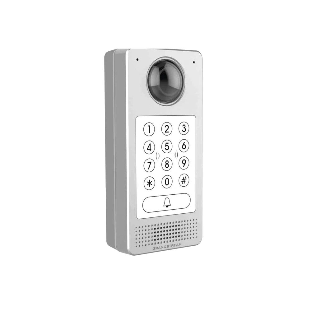 VIDEOPORTERO IP (SIP) FISHEYE, APERTURA POR CÓDIGO, ANTIVANDÁLICO, LLAMADA Y/O TARJETA, TECLADO RETRO-ILUMINACIÓN-VoIP y Telefonía IP-GRANDSTREAM-Bsai Seguridad & Controles