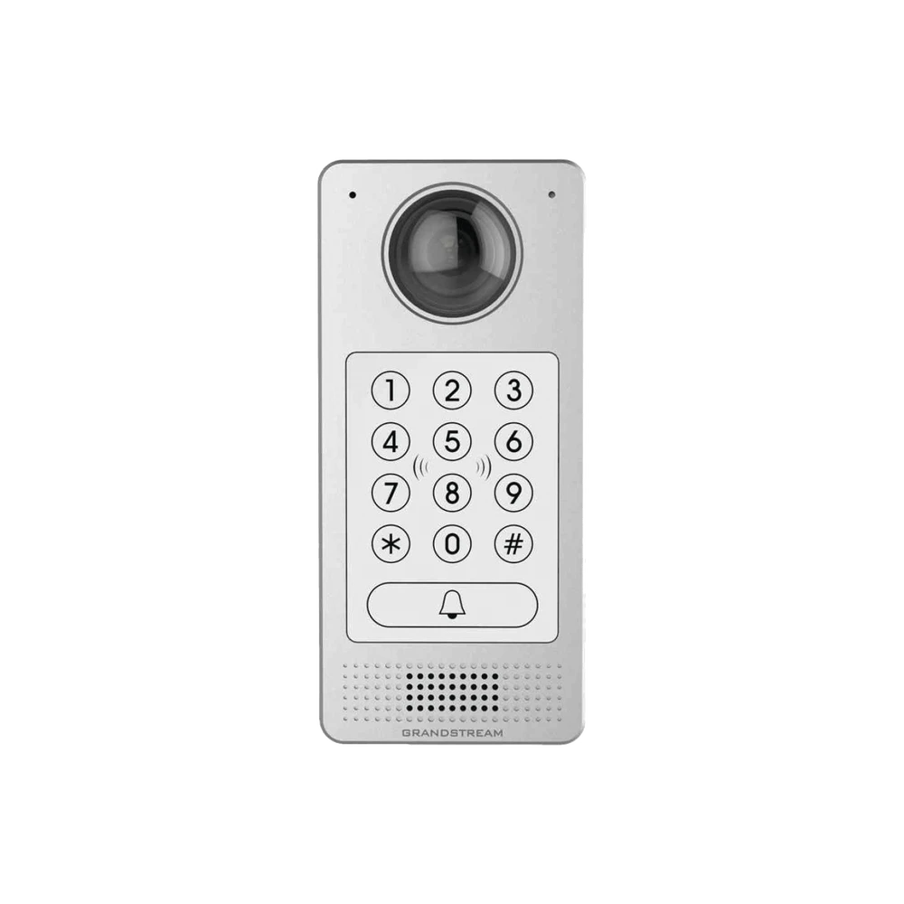 VIDEOPORTERO IP (SIP) FISHEYE, APERTURA POR CÓDIGO, ANTIVANDÁLICO, LLAMADA Y/O TARJETA, TECLADO RETRO-ILUMINACIÓN-VoIP y Telefonía IP-GRANDSTREAM-Bsai Seguridad & Controles