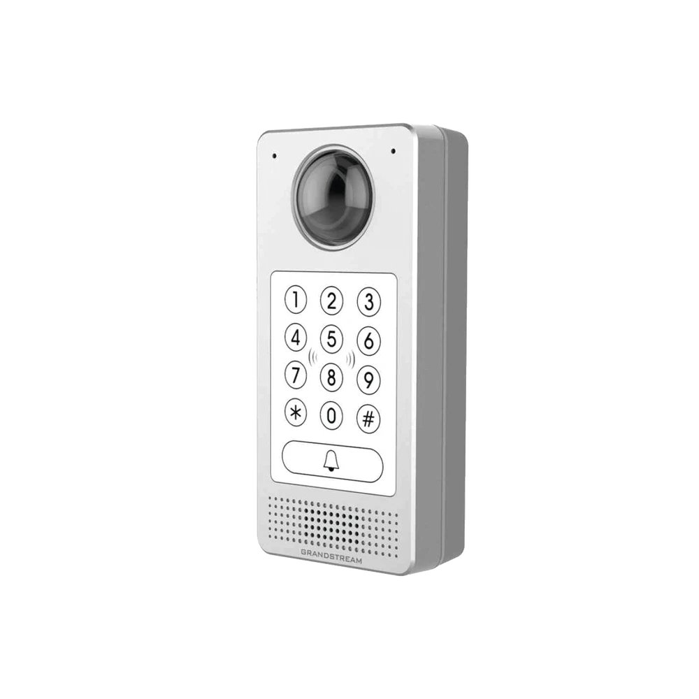 VIDEOPORTERO IP (SIP) FISHEYE, APERTURA POR CÓDIGO, ANTIVANDÁLICO, LLAMADA Y/O TARJETA, TECLADO RETRO-ILUMINACIÓN-VoIP y Telefonía IP-GRANDSTREAM-Bsai Seguridad & Controles